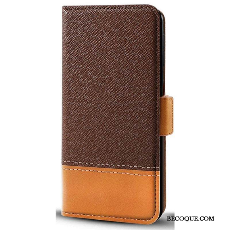 Lederhüllen Xiaomi Redmi Note 14 Pro 5g Zweifarbiges Design