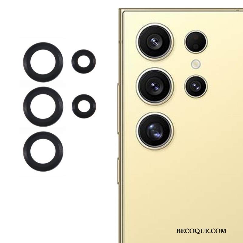 Metallinen Linssin Suojus Samsung Galaxy S25 Ultra 5g Galvanoitu Ja Karkaistu Lasi