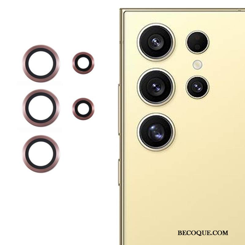 Metallinen Linssin Suojus Samsung Galaxy S25 Ultra 5g Galvanoitu Ja Karkaistu Lasi