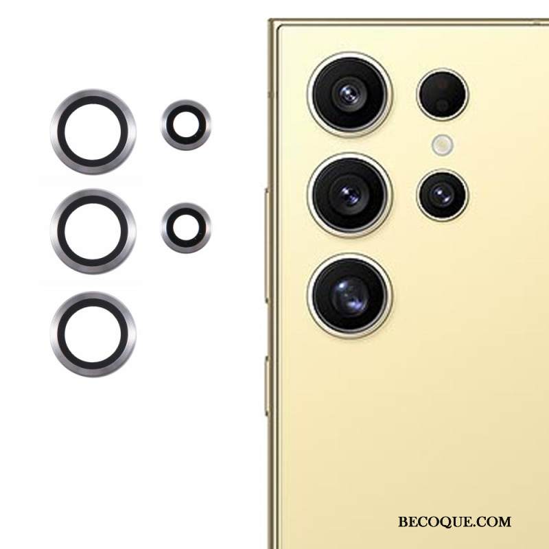 Metallinen Linssin Suojus Samsung Galaxy S25 Ultra 5g Galvanoitu Ja Karkaistu Lasi