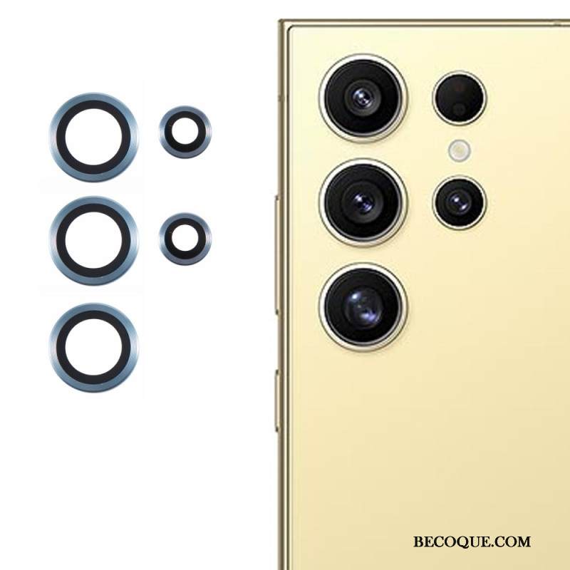 Metallinen Linssin Suojus Samsung Galaxy S25 Ultra 5g Galvanoitu Ja Karkaistu Lasi