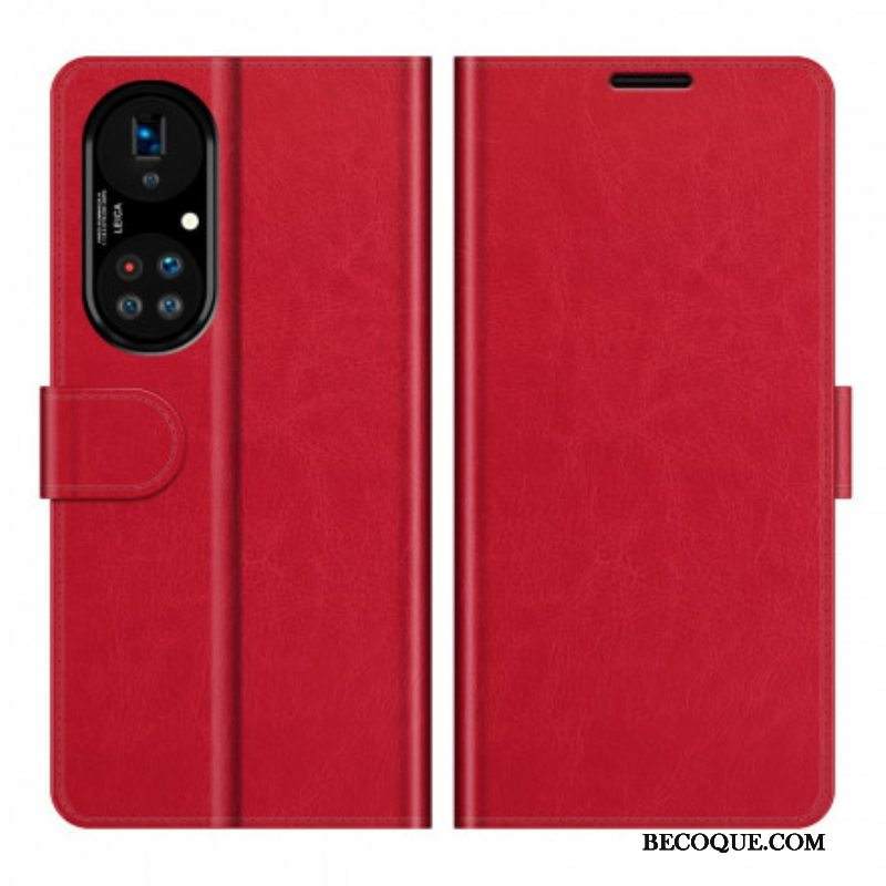 Nahkakotelo Huawei P50 Pro Tyylikäs Nahkasuunnittelu