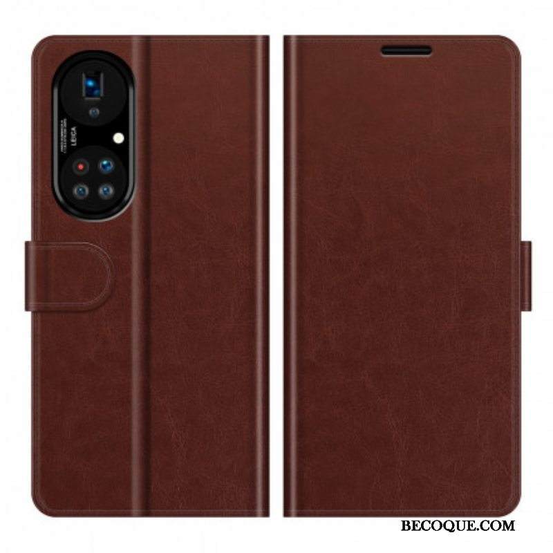 Nahkakotelo Huawei P50 Pro Tyylikäs Nahkasuunnittelu