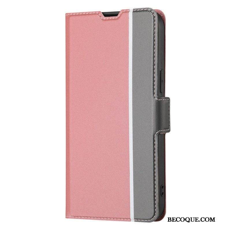 Nahkakotelo Huawei P60 Pro Kaksisävyinen