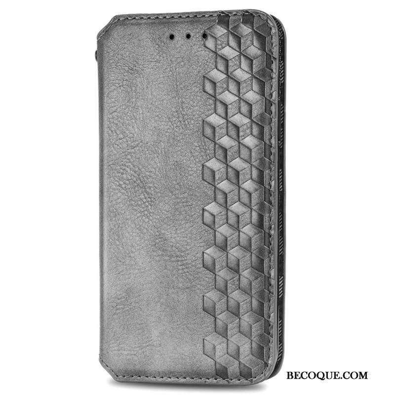 Nahkakotelo Huawei Pura 70 Suede Effect Diamond Frise