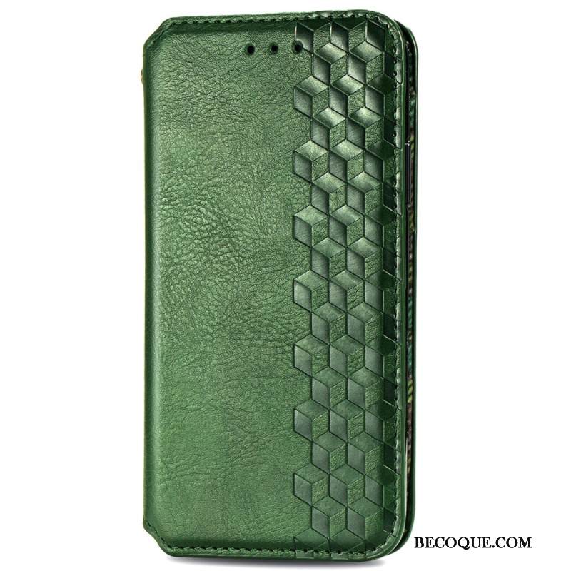 Nahkakotelo Huawei Pura 70 Suede Effect Diamond Frise