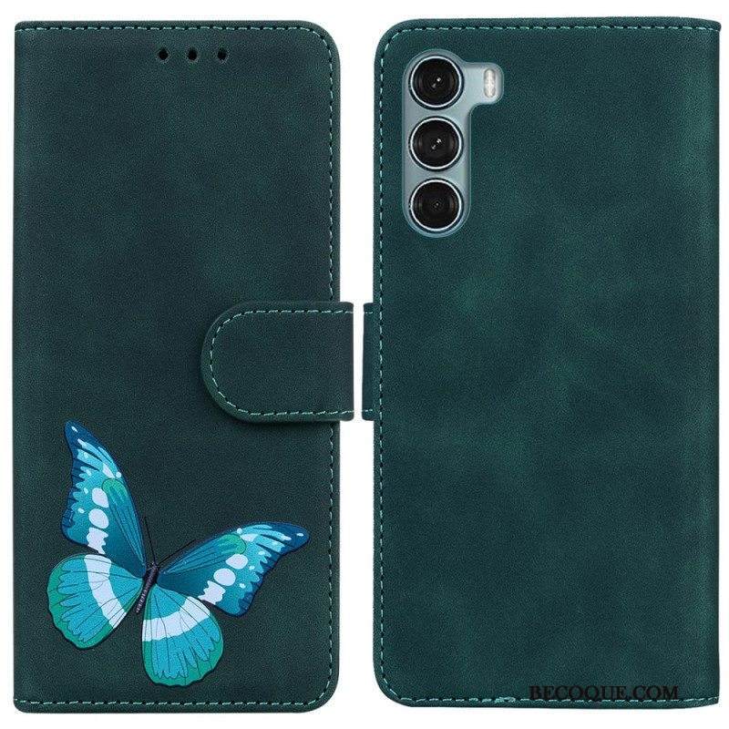 Nahkakotelo Moto G200 5G Skin Touch Butterfly