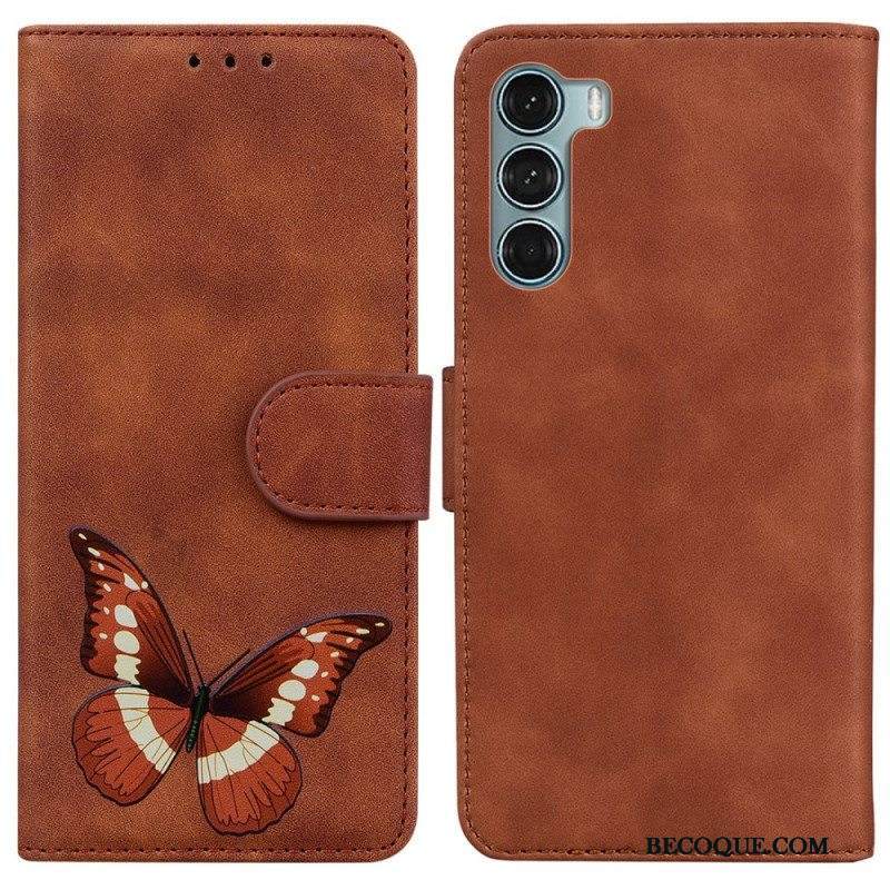 Nahkakotelo Moto G200 5G Skin Touch Butterfly
