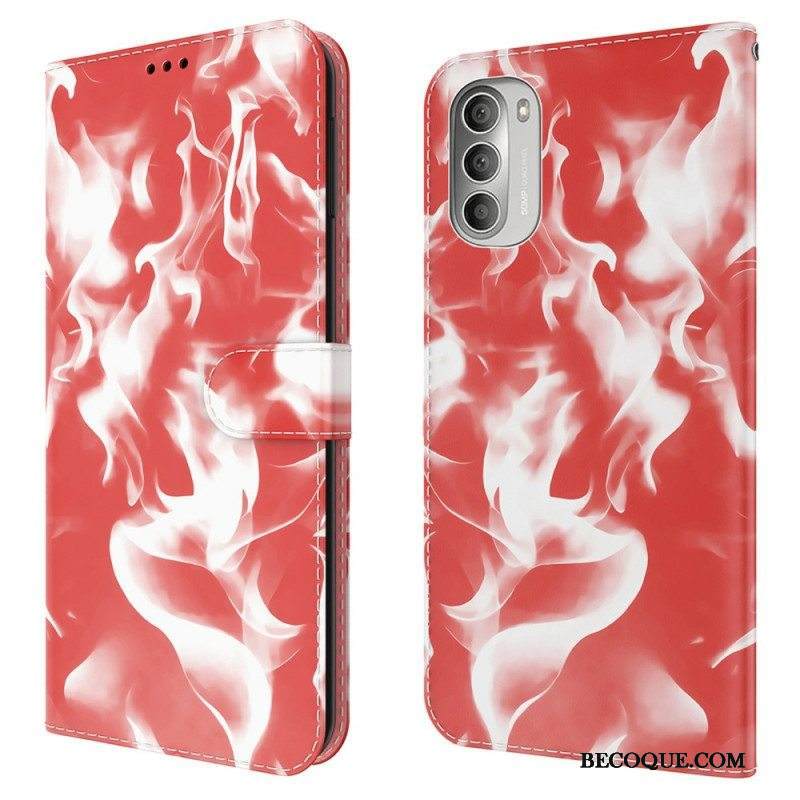 Nahkakotelo Moto G51 5G Abstrakti Kuvio