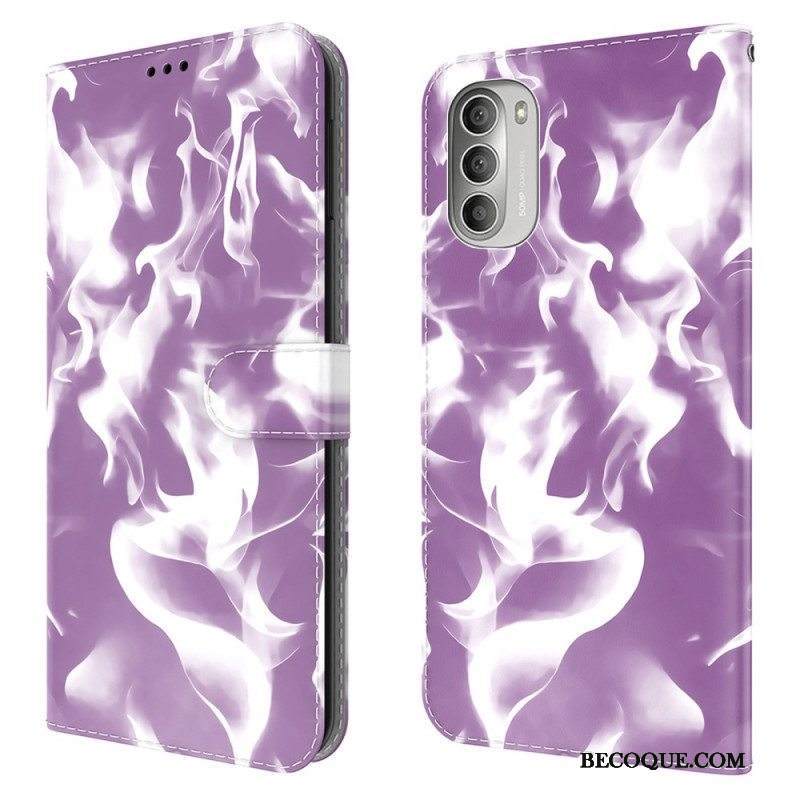 Nahkakotelo Moto G51 5G Abstrakti Kuvio