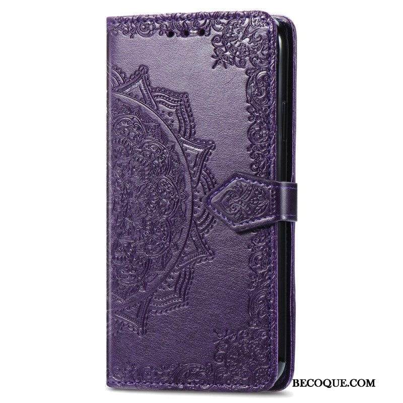 Nahkakotelo Moto G73 5G Mandala