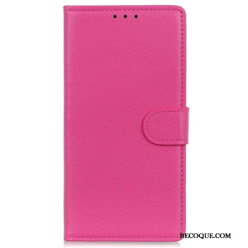 Nahkakotelo Moto G73 5G Perinteinen Keinonahka