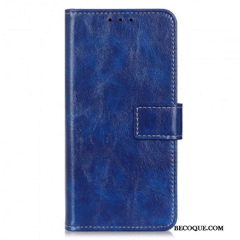 Nahkakotelo Motorola Edge 20 Pro Kiiltävät Ja Näkyvät Saumat