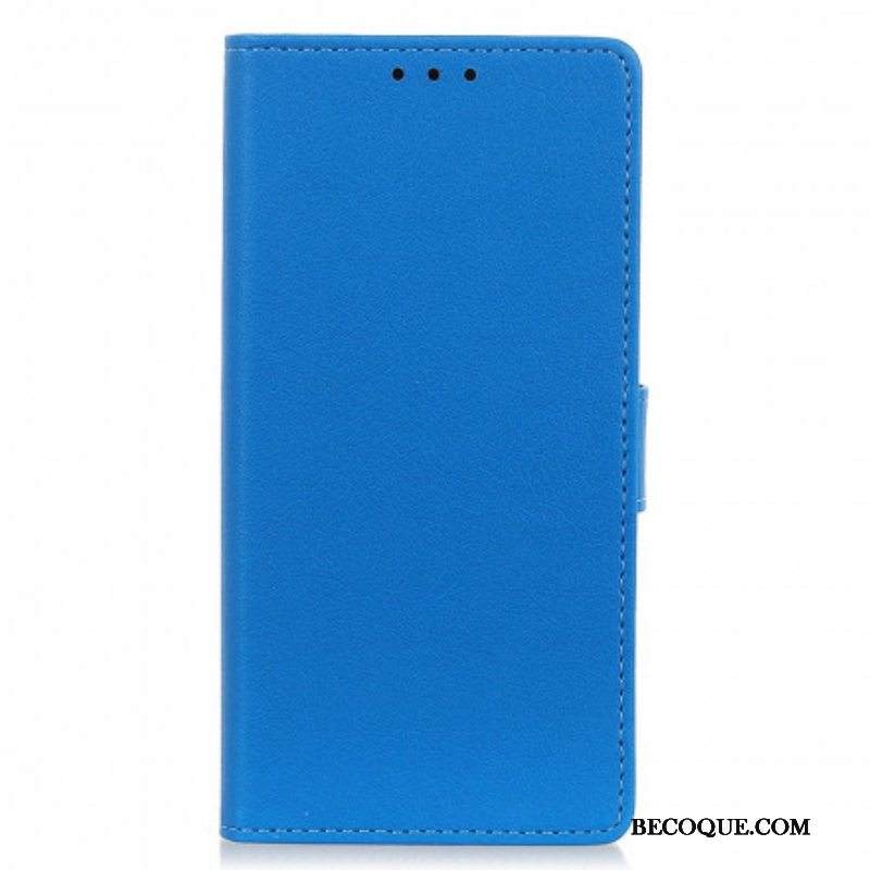 Nahkakotelo Motorola Edge 20 Pro Klassinen Nahkaefekti