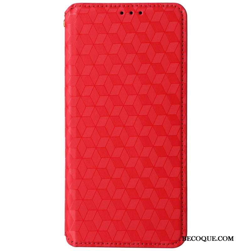 Nahkakotelo Motorola Edge 50 Neo Puhelinkuoret 3d-kuutiot