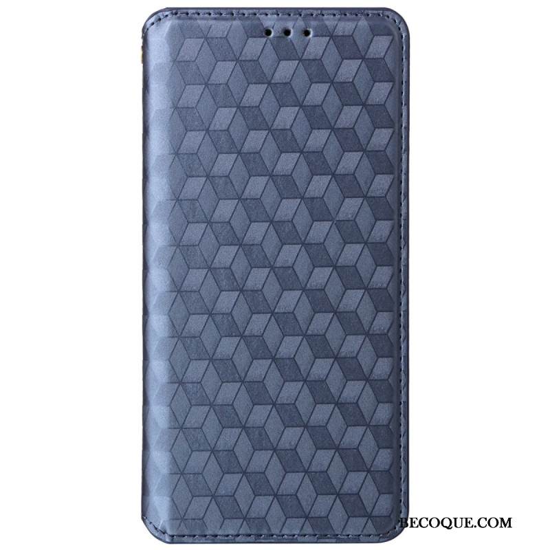 Nahkakotelo Motorola Edge 50 Neo Puhelinkuoret 3d-kuutiot