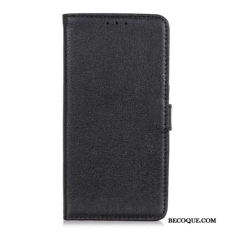 Nahkakotelo Samsung Galaxy A13 5G / A04s Premium Lychee Faux Leather