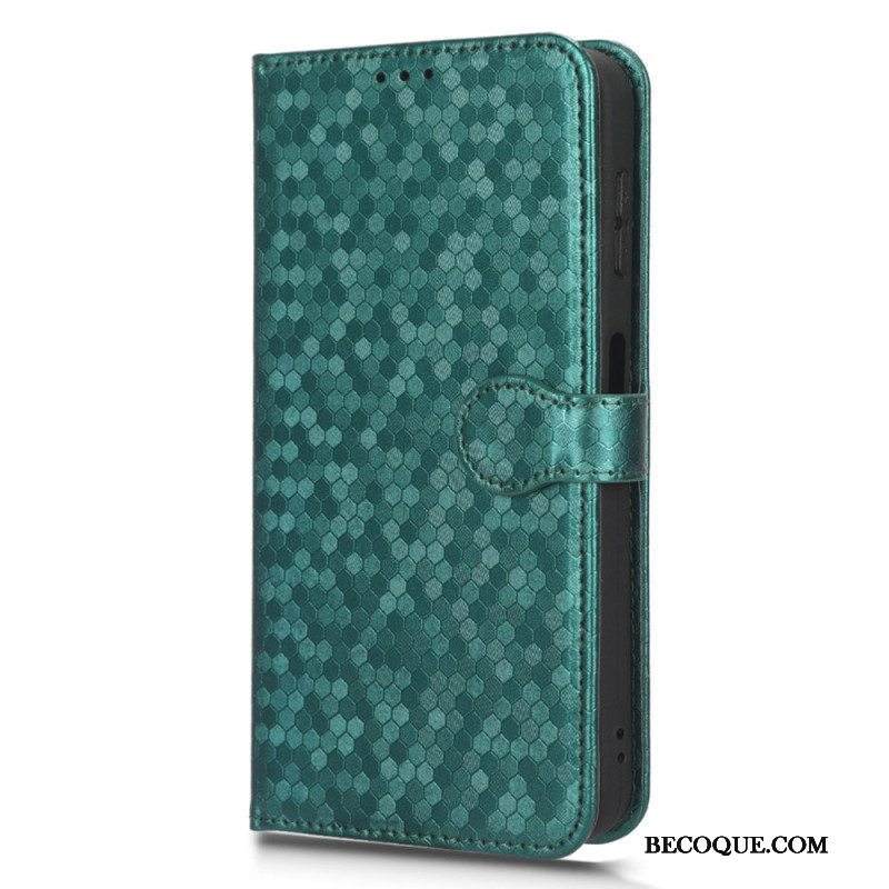 Nahkakotelo Samsung Galaxy A14 / A14 5G Suojaketju Kuori 3d-kuviohihna