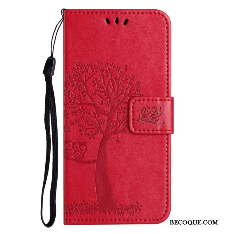 Nahkakotelo Samsung Galaxy A17 4g / 5g Puu Ja Pöllöt