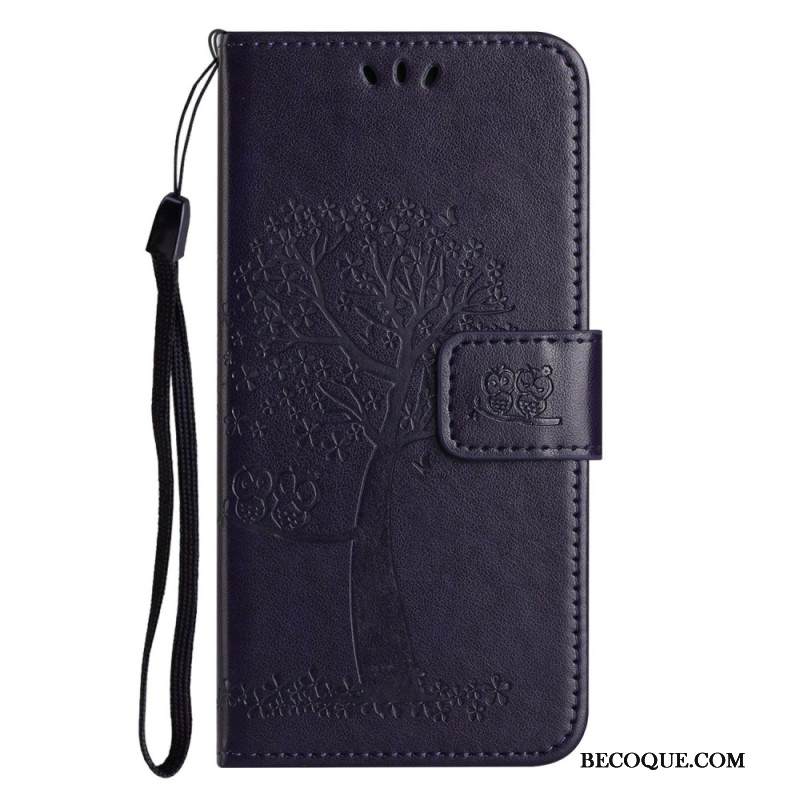 Nahkakotelo Samsung Galaxy A17 4g / 5g Puu Ja Pöllöt