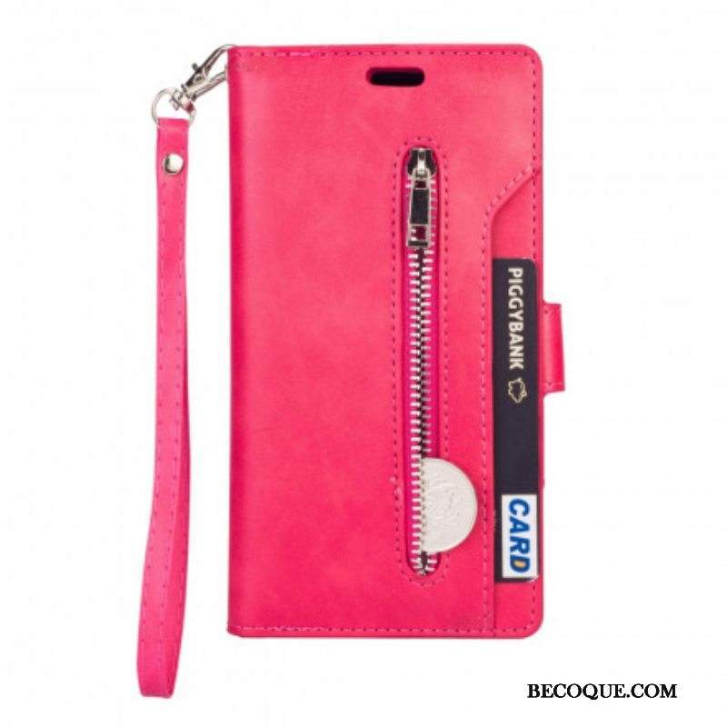 Nahkakotelo Samsung Galaxy A52 4G / A52 5G / A52s 5G Laukku Kaulanauhalla