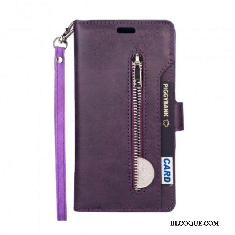 Nahkakotelo Samsung Galaxy A52 4G / A52 5G / A52s 5G Laukku Kaulanauhalla