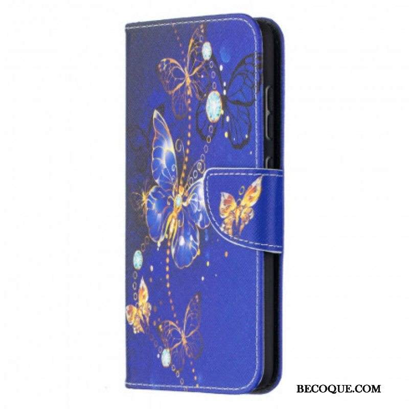 Nahkakotelo Samsung Galaxy A52 4G / A52 5G / A52s 5G Perhosten Kuninkaat