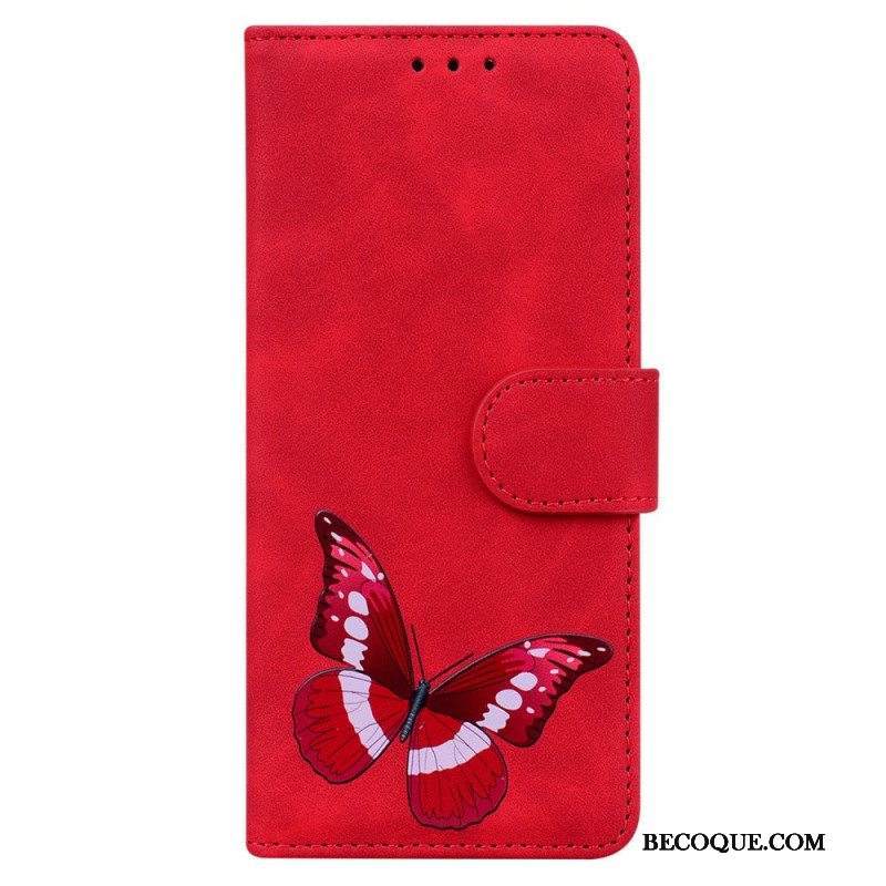 Nahkakotelo Samsung Galaxy A53 5G Skin Touch Butterfly