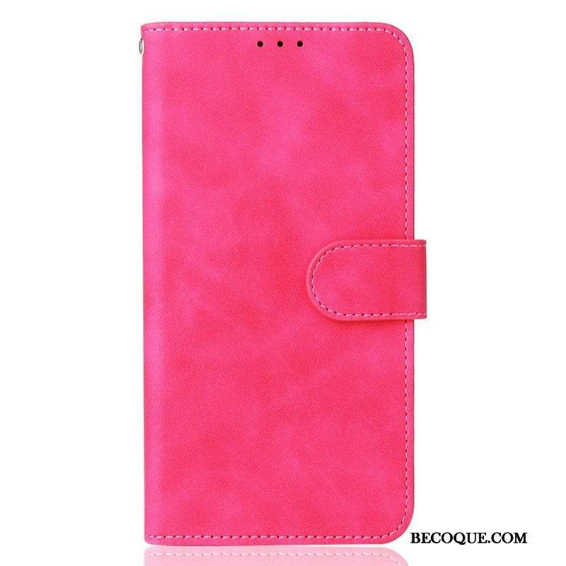 Nahkakotelo Samsung Galaxy M32 Iho-tuntuma