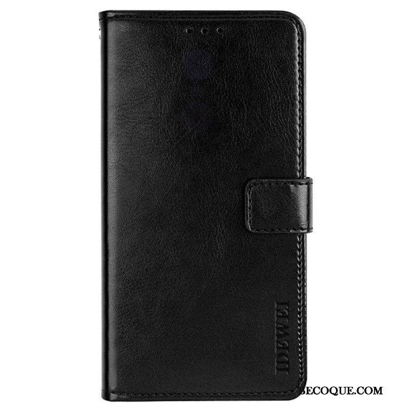 Nahkakotelo Samsung Galaxy M32 Nahkajäljitelmä Idewei