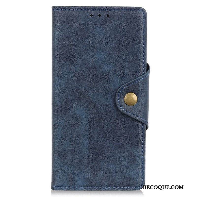 Nahkakotelo Samsung Galaxy M33 5G Keinonahkainen Nappi