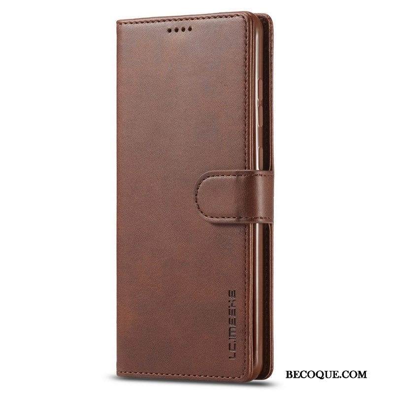 Nahkakotelo Samsung Galaxy M52 5G Lc.imeeke Nahkaefekti