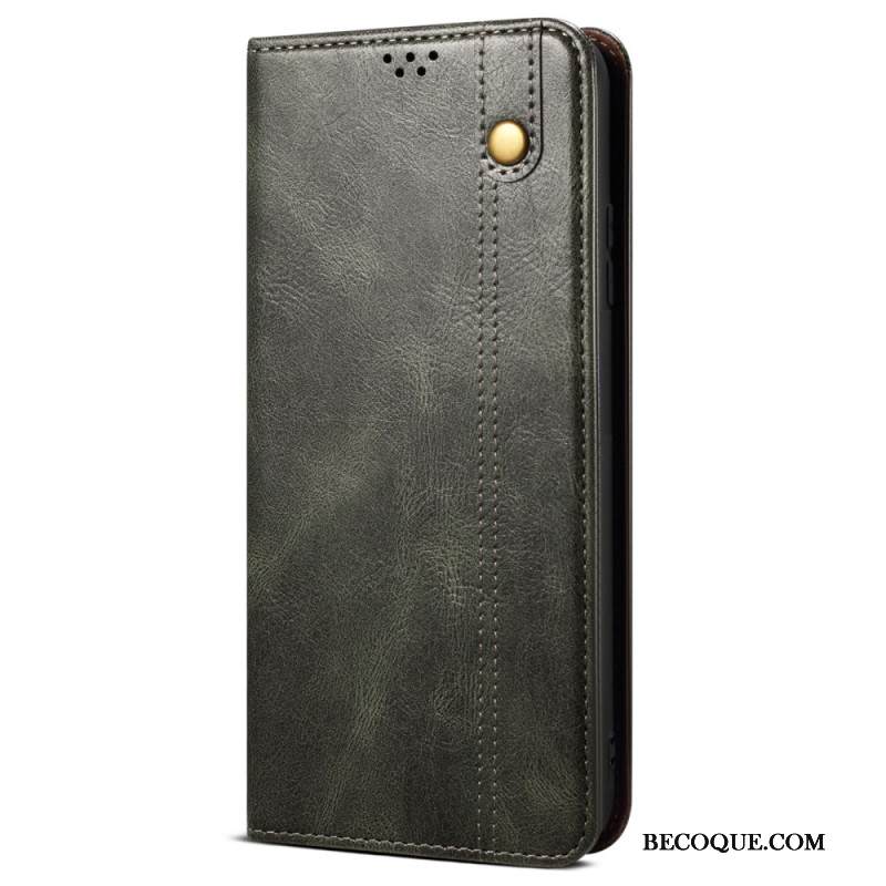 Nahkakotelo Samsung Galaxy M55 5g Vahattu Keinonahka