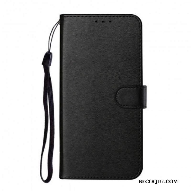 Nahkakotelo Samsung Galaxy S21 5G Ainutlaatuinen Muotoilu Kaulanauhalla