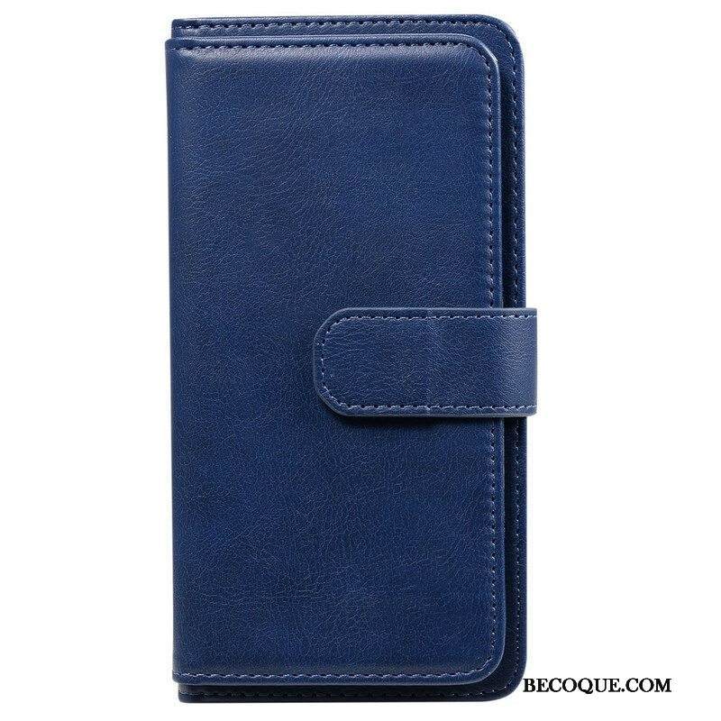 Nahkakotelo Samsung Galaxy S21 FE Keinonahkainen 10 Korttikotelo