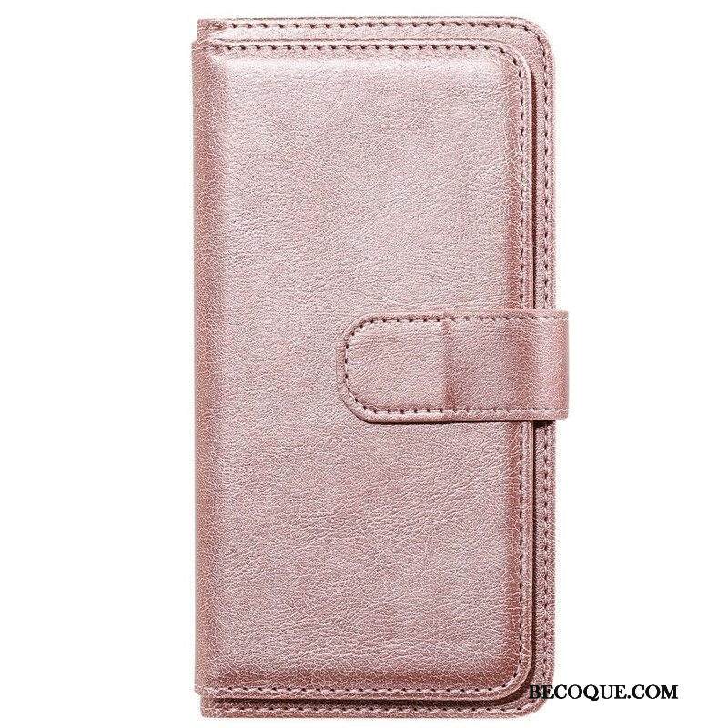 Nahkakotelo Samsung Galaxy S21 FE Keinonahkainen 10 Korttikotelo