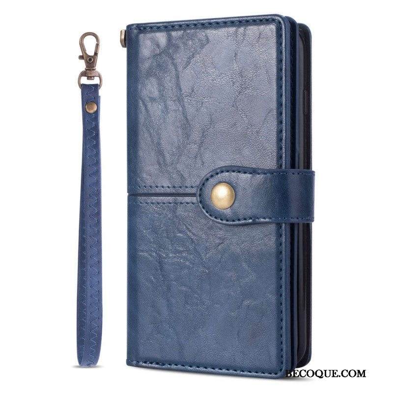 Nahkakotelo Samsung Galaxy S23 Ultra 5G Lompakkokuori Monitoiminen Lompakko