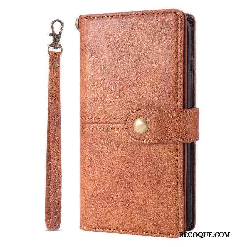 Nahkakotelo Samsung Galaxy S23 Ultra 5G Lompakkokuori Monitoiminen Lompakko