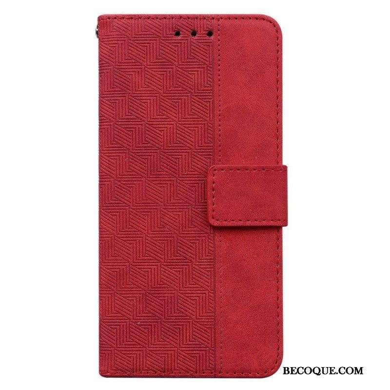 Nahkakotelo Samsung Galaxy S23 Ultra 5G Suojaketju Kuori Hihnallinen Kuvio