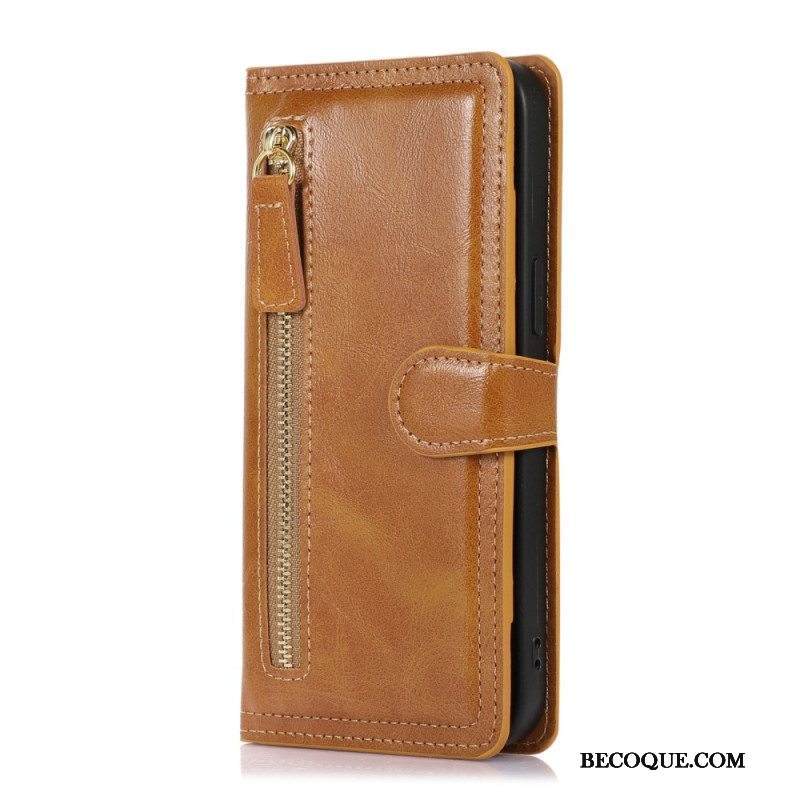 Nahkakotelo Samsung Galaxy S23 Ultra 5G Vintage Kolikkokukkaro