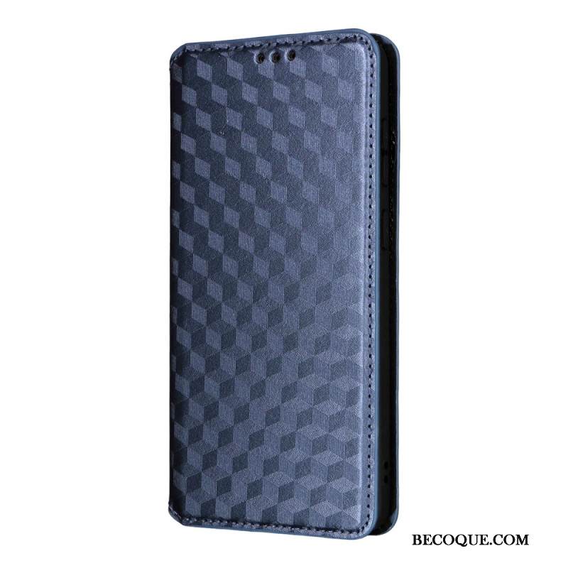 Nahkakotelo Samsung Galaxy S25 5g Edge 3d-kuutiot Suojakuori