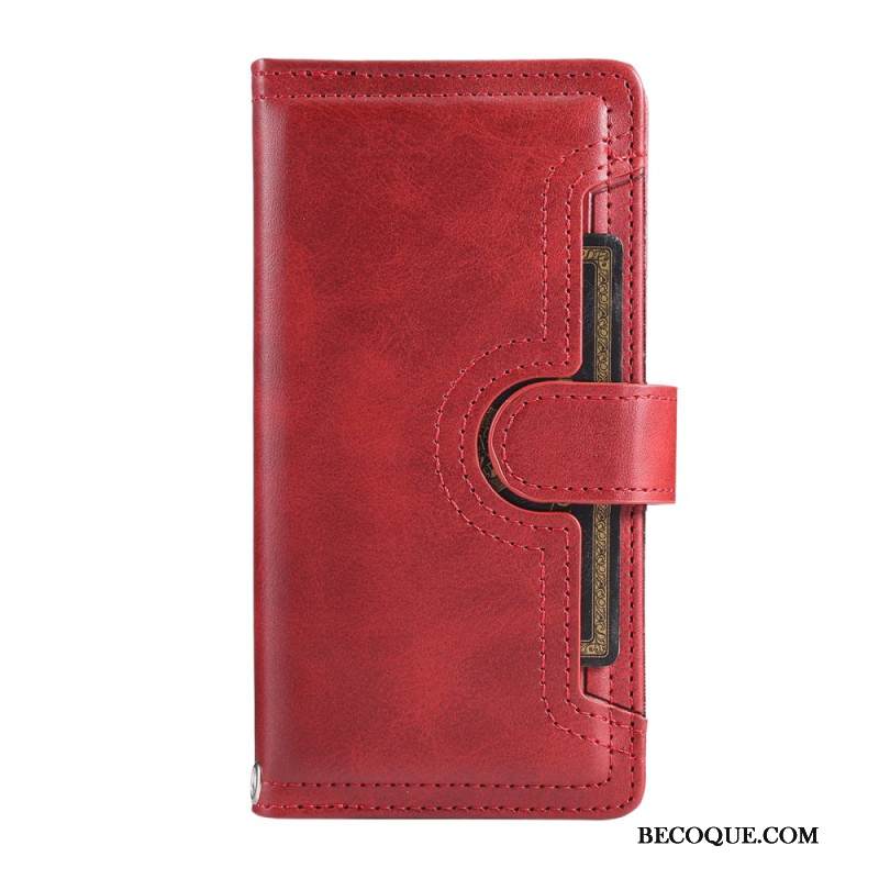 Nahkakotelo Samsung Galaxy S25 5g Edge Magneettinen Lompakko Ja Kaulanauha