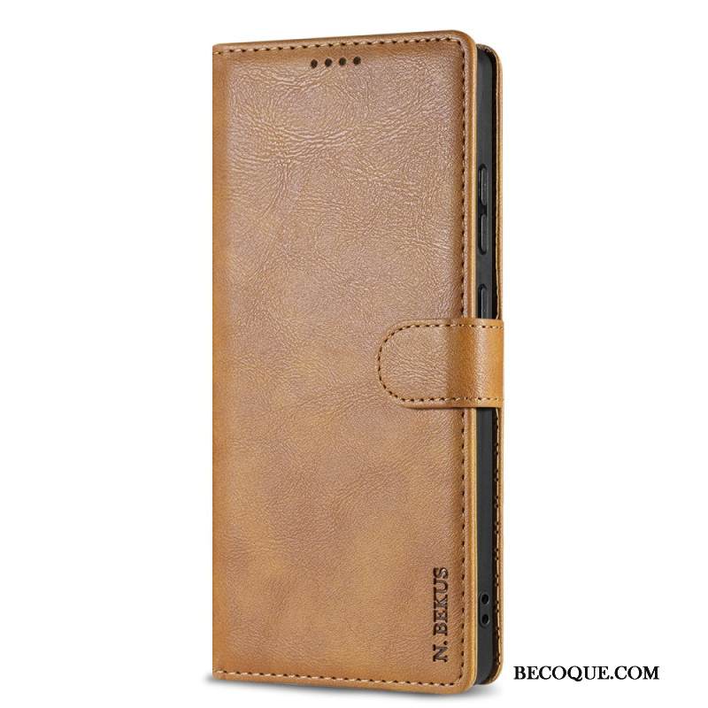 Nahkakotelo Samsung Galaxy S25 5g Edge N.bekus Vintage -tyylinen