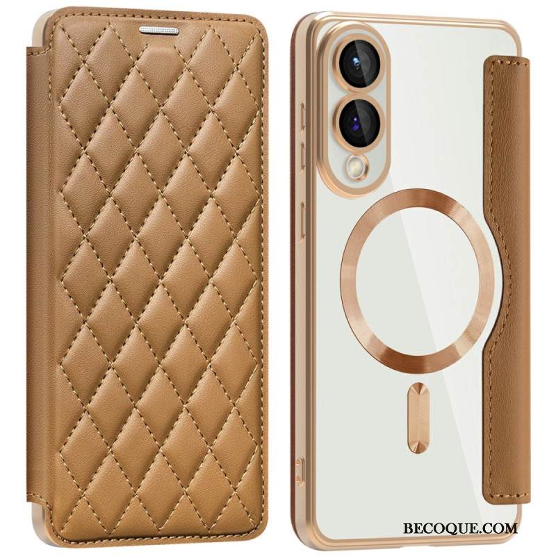 Nahkakotelo Samsung Galaxy S25 5g Edge Puhelinkuoret Tikattu Magsafe-yhteensopiva