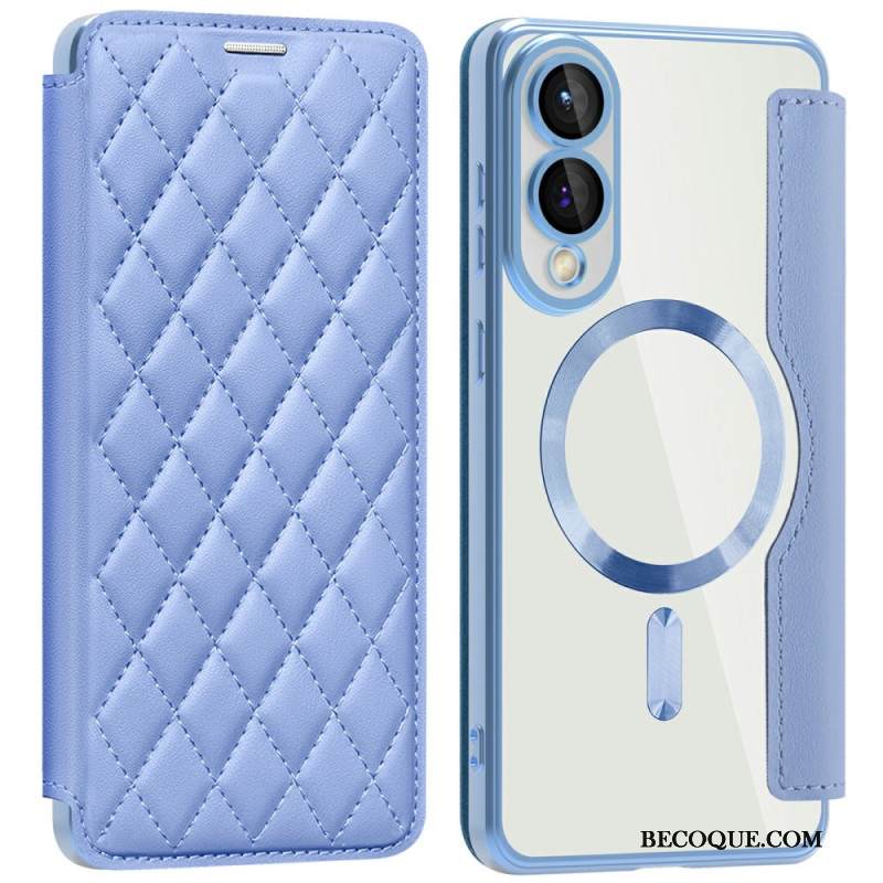 Nahkakotelo Samsung Galaxy S25 5g Edge Puhelinkuoret Tikattu Magsafe-yhteensopiva