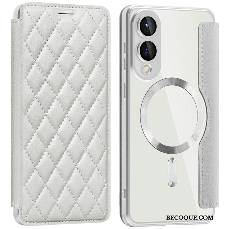 Nahkakotelo Samsung Galaxy S25 5g Edge Puhelinkuoret Tikattu Magsafe-yhteensopiva