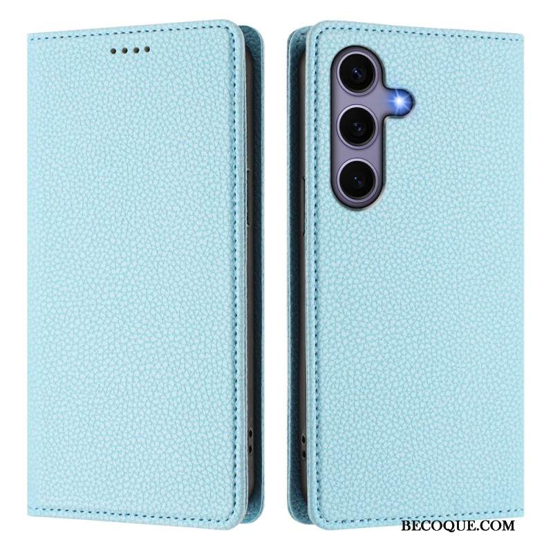 Nahkakotelo Samsung Galaxy S25 5g Litsikuvioinen Rfid-esto