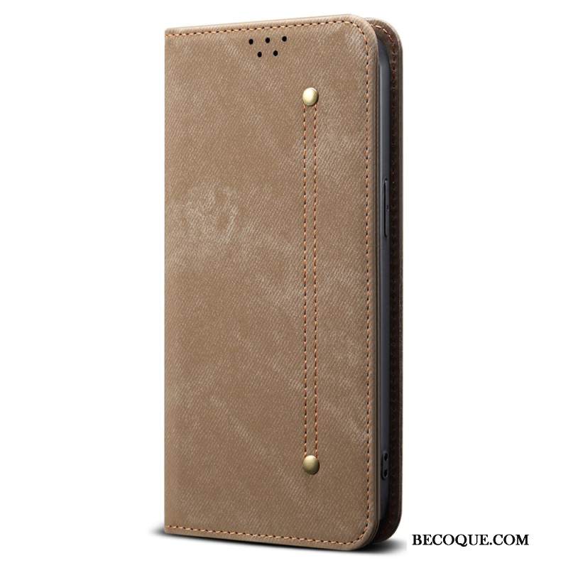 Nahkakotelo Samsung Galaxy S25 Fe Farkkukangas