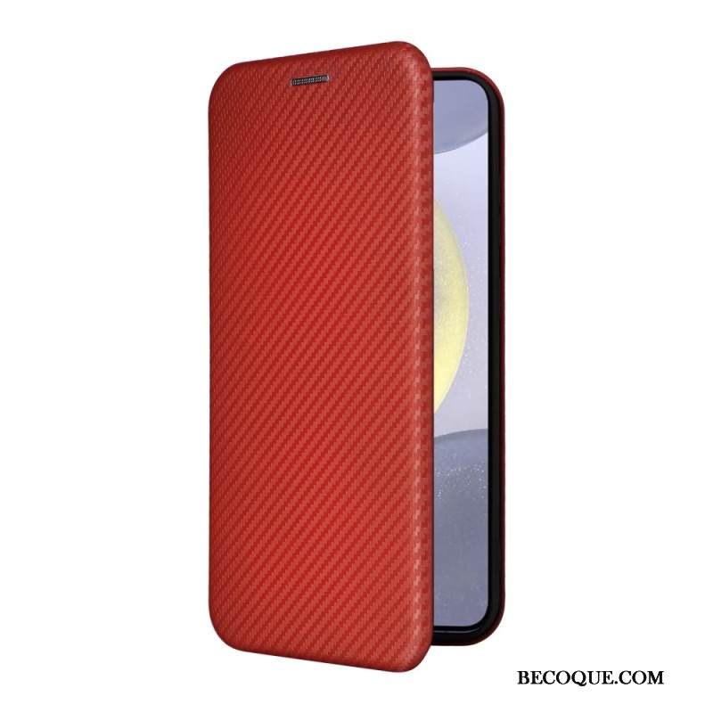 Nahkakotelo Samsung Galaxy S25 Fe Hiilikuitu