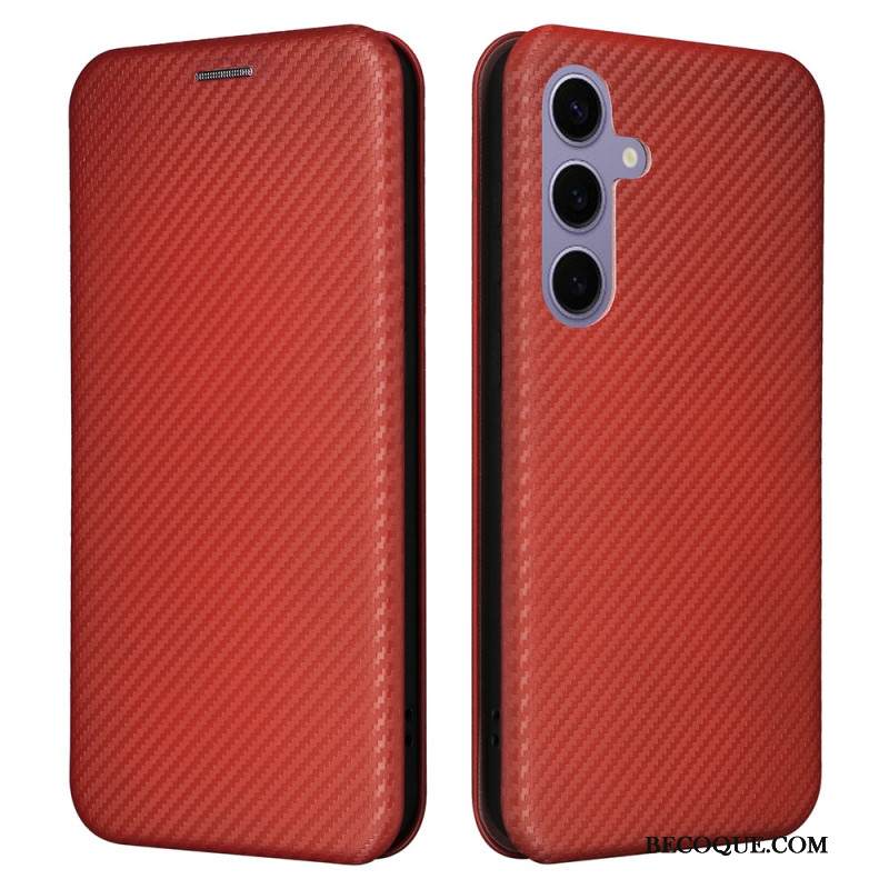 Nahkakotelo Samsung Galaxy S25 Plus 5g Hiilikuitu